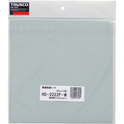 ＴＲＵＳＣＯ　超高輝度反射シート　プリズム型　２２７ｍｍＸ２２７ｍｍ　赤　HS-2222P　1 SHT