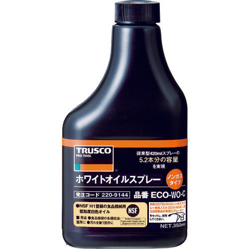 ＴＲＵＳＣＯ　αホワイトオイルノンガスタイプ　替ボトル　３５０ｍｌ　ECO-WO-C　1 本