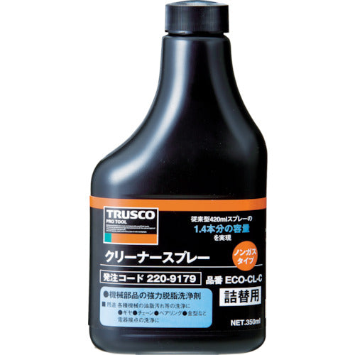 TRUSCO α 클리너 비 가스 스프레이 교체 병 350ml ECO-CL-C 1 개