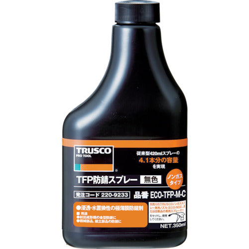 ＴＲＵＳＣＯ　ＴＦＰ防錆ノンガスタイプ　無色　替ボトル３５０ｍｌ　ECO-TFP-M-C　1 本