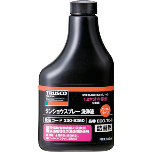 TRUSCO α 탄쇼우논 가스 타입 세정액 교환 병 350ml ECO-TC-C 1개