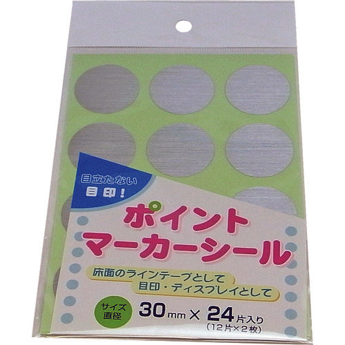 Matsuura Point Marker Stickers 30mm Φ Round 24 sheets PM30R-24 1 bag