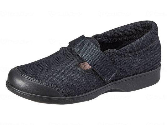 ムーンスターらくらくＬ019 ﾌﾞﾗｯｸ 22.5