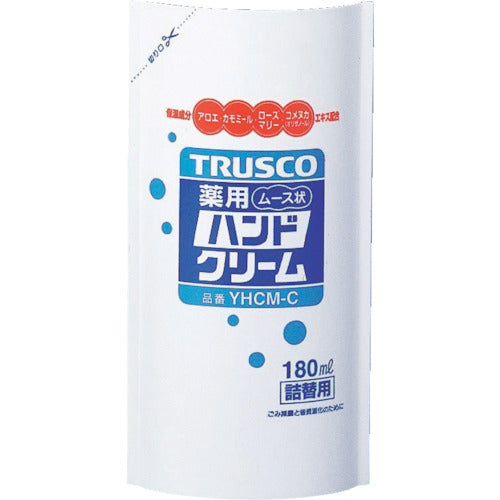 TRUSCO 【판매 폐번】약용 핸드 크림 무스상 봉투입 리필 180ml (1개=1봉) YHCM-C 1개