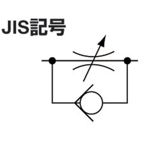 치요다 파이브 인라인 스피드 컨트롤러 W(흰색) 6mm F6R-00SCW 1개