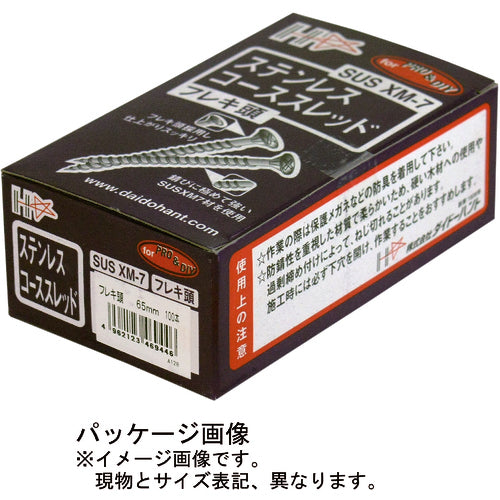 DAIDOHANT SP 스테인리스(SUS XM-7) 코스스레드 플렉시블 헤드 4.2x57 (120개입) 00046943 1 PK