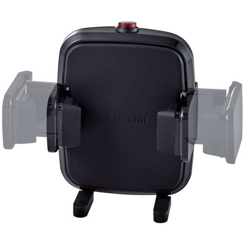 エレコム　車載アクセサリー　スマホスタンド　ワンタッチホルダー　エアコンルーバー取付タイプ　ブラック　P-CARS12BK　1 個