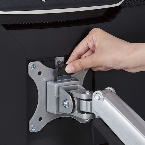 エレコム　ディスプレイアーム　シングルアーム　ロング　ガス式　シルバー　DPA-SL02SV　1 台