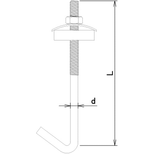 ＤＡＩＤОＨＡＮＴ　クロメート　スレートフック　大波　６ｘ１００　１０本入り　10176046　1 袋