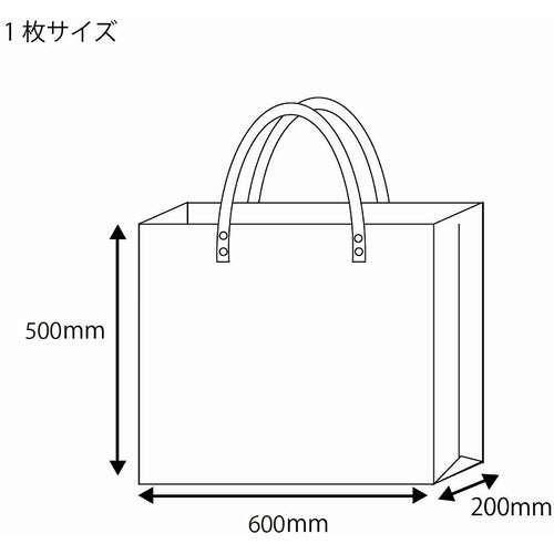 シモジマ　透明バッグ　特大　５枚入り　006464040　1 袋