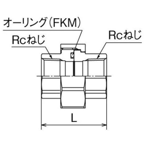 オンダ製作所　ＳＦＵ３型　ユニオン　オーリング式　Ｒｃ３／４×Ｒｃ３／４　SFU3-20　1 個