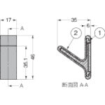 ＳＵＧＡＴＳＵＮＥ　（１１００３６５５８）ＰＸＢ−ＧＮ０５Ｍ−１０１−ＧＷＴ／フック　PXB-GN05M-101-GWT　1 個