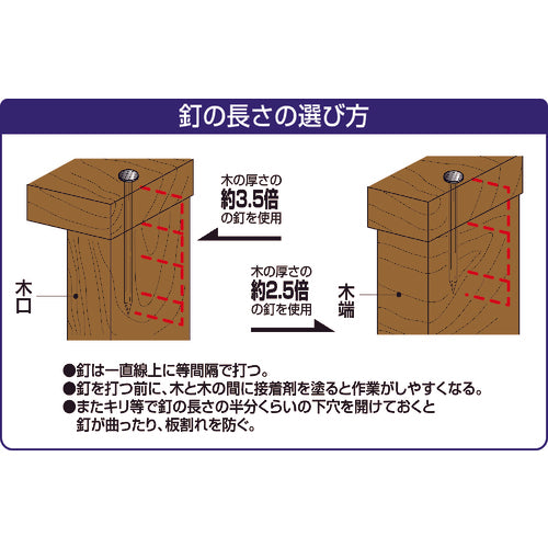 ＤＡＩＤОＨＡＮＴ　ＶＰ　ステンレス釘　丸頭　２．４５ｘ４５　２００ｇ（約１１９本）　10175384　1 袋
