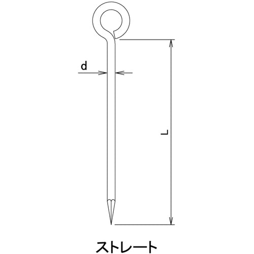 ＤＡＩＤОＨＡＮＴ　ロープ止め　丸型　９Ｘ５００　（ユニクロ）　10102233　1 本