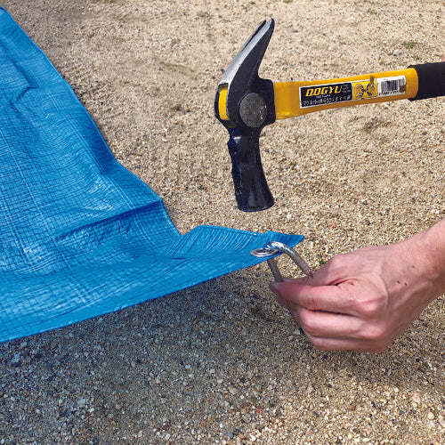 DAIDOHANT 로프 고정 J형 (100개입) 6X200 (크로메이트) 00044374 1상자