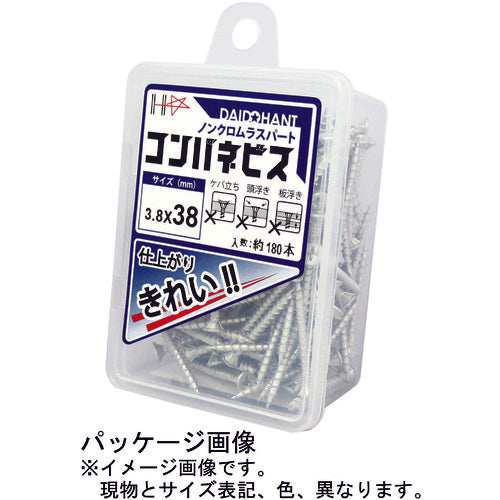 DAIDOHANT HC 논크롬 라스파트 컴파네비스 3.8×25 (260개입) 10176997 1 PK