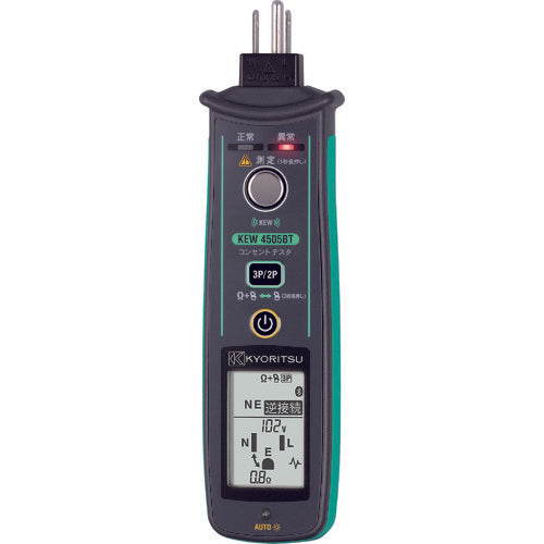 KYORITSU Outlet Tester (with Bluetooth) KEW4505BT 1 unit