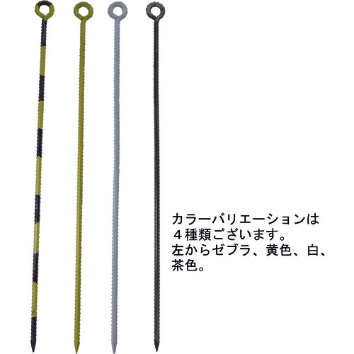 DAIDO HANT Colored irregular rope stopper, round, 13 x 900, Zebra (yellow/black), 10168004, 1 piece