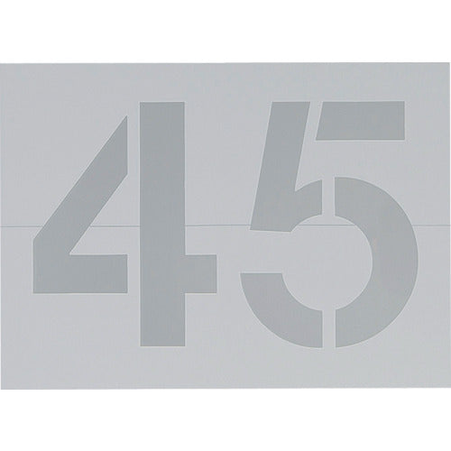 Light Template Numbers (5 sheets) TP555-1 1 set