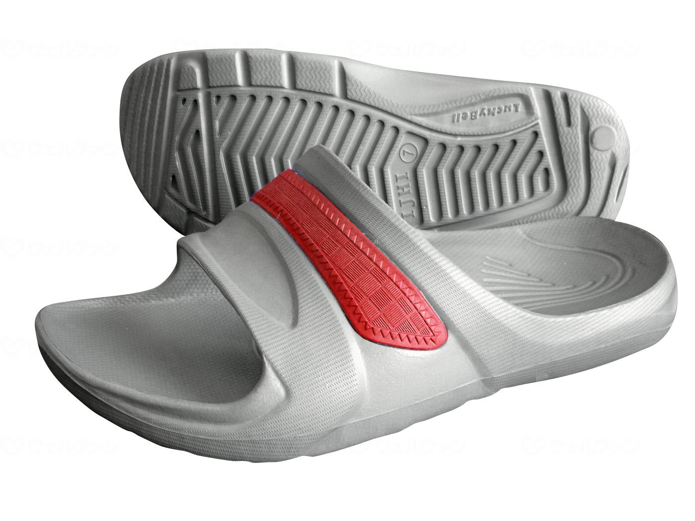 ラッキーベル楽ぴたサンダル LS-3 ﾚｯﾄﾞ 8号