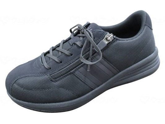 ラッキーベルﾕﾆﾄｰﾝ02（ﾛﾝｸﾞﾌｧｽﾅｰﾀｲﾌﾟ） ﾌﾞﾗｯｸ 24.0