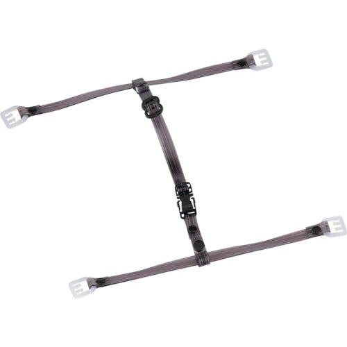 Toyo Safety Helmet Chin Strap, Clear Vinyl, Smoke, TE-4-S, 1 Piece