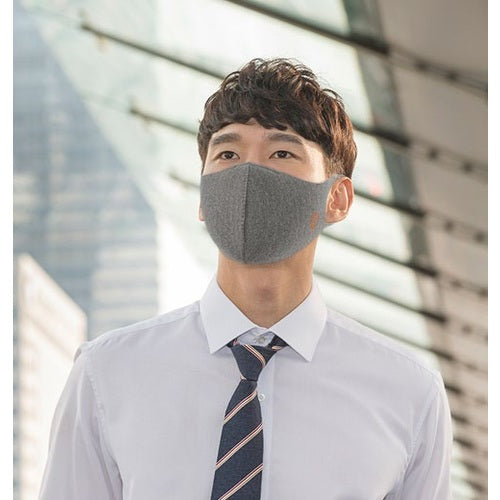 コパーライン　銅抗菌マスクチャコールグレー　Ｓ　COPPERMASK-CG-S　1 枚
