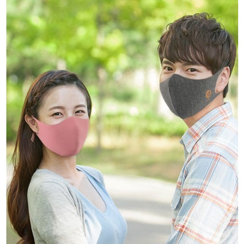 コパーライン　銅抗菌マスクチャコールグレー　Ｌ　COPPERMASK-CG-L　1 枚