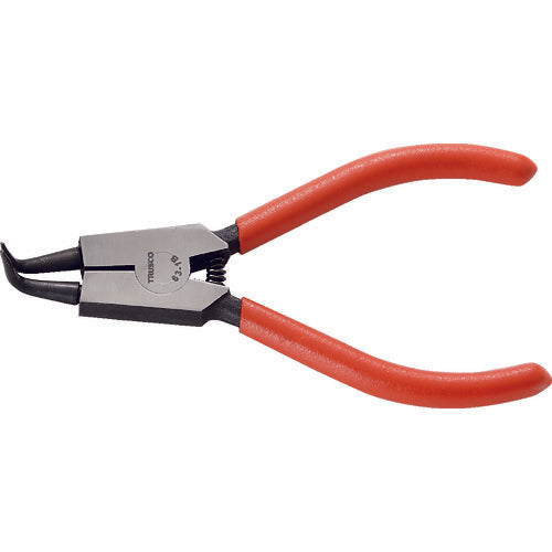 TRUSCO Snap Ring Pliers for Shafts Φ1.0 Curved Jaws Type 63 63-1B 1 Piece