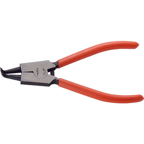 TRUSCO Snap Ring Pliers for Shafts Φ1.8 Curved Jaws 63 Type 63-2B 1 Piece