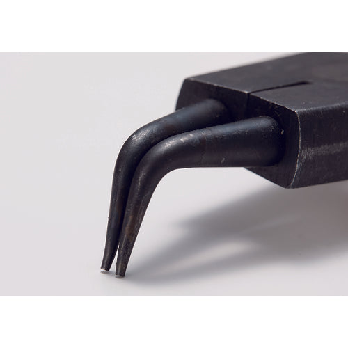 TRUSCO Snap Ring Pliers for Shafts Φ1.8 Curved Jaws 63 Type 63-2B 1 Piece