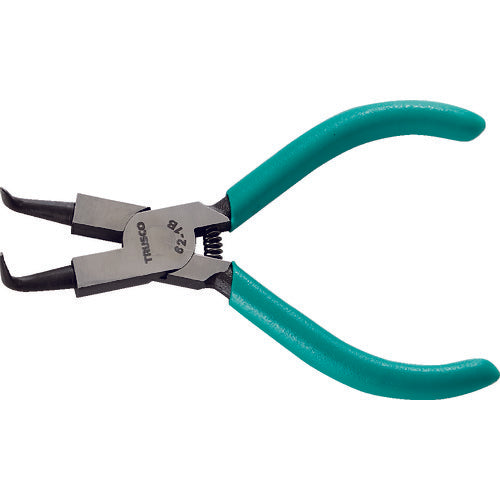 TRUSCO Snap Ring Pliers for Holes Φ1.0 Curved Jaws 62 Type 62-1B 1 Piece