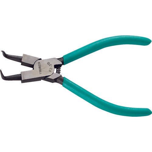TRUSCO Snap Ring Pliers for Holes Φ1.8 Curved Jaws 62 Type 62-2B 1 Piece