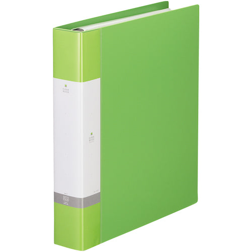 ＬＩＨＩＴ　Ａ４クリヤーブック＜ポケット交換タイプ＞　３５Ｐ　黄緑　Ａ４　G3803-6　1 冊