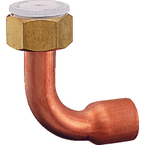 KAKUDAI Copper Pipe Elbow with Nut 6181-P13X15.88 1 pc