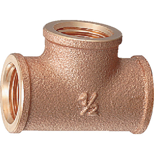 KAKUDAI Water Pipe Fitting Gunmetal Tee Nominal Diameter Rc3/4 6126Y-20 1 Piece