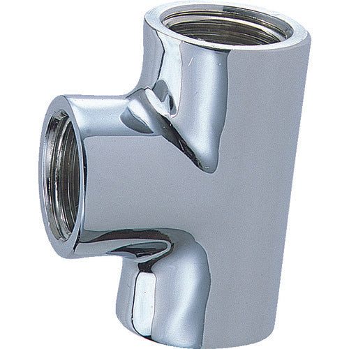 KAKUDAI Water Pipe Fitting Tee (Chrome) Nominal Diameter Rc1/2 6126AY-13 1 pc