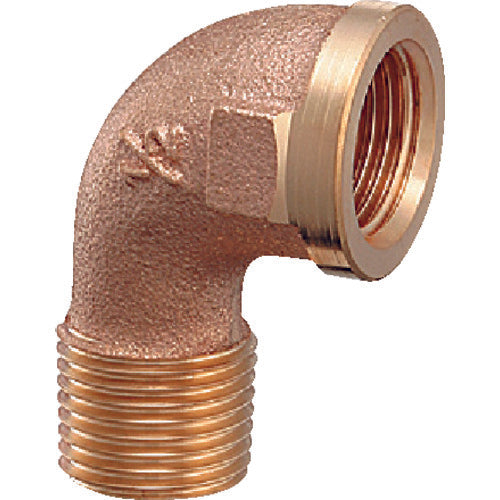 KAKUDAI 수도 배관용 조인트 포금 스트리트 엘보 호칭 지름 R1/2×Rc1/2 6124Y-13 1개