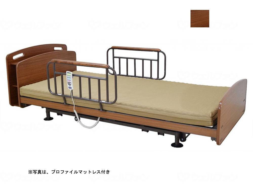 Annell Bed Luxe ST910CT 2+1 motor/WU profile mattress medium brown single