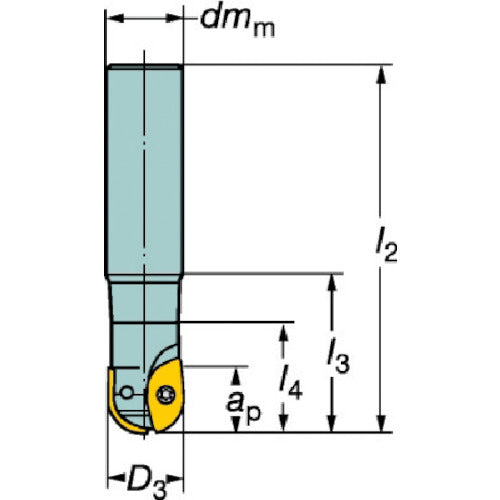 샌드빅 콜로밀 216 볼 엔드밀(440) R216-12A20-045 1개