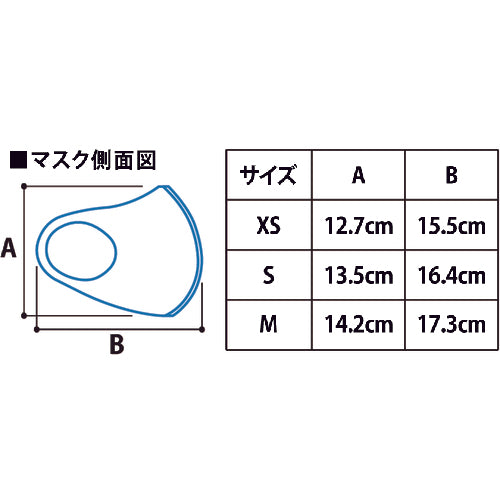リベルタ　“氷撃”　【売切廃番】エチケットマスク　Ｍ　　FT-25153604　1 枚