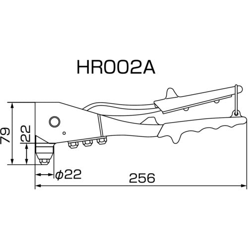 エビ　ハンドリベッター（横型）　HR002A　1 台