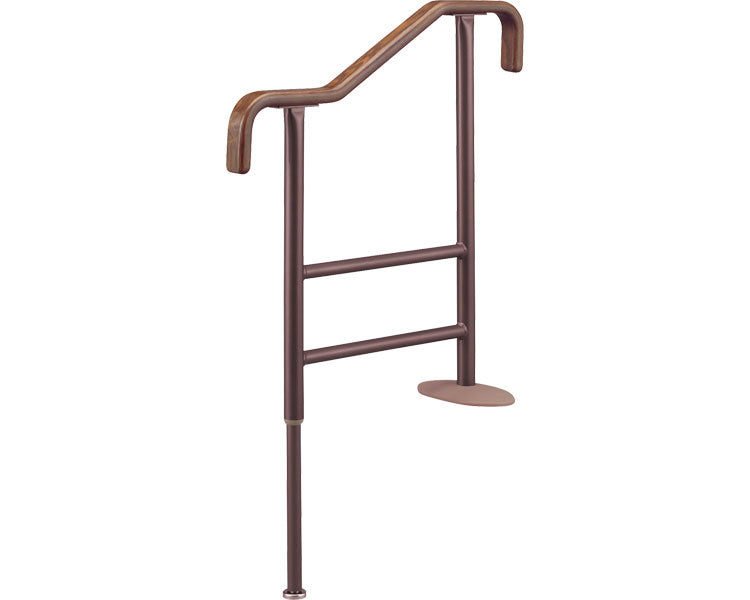 Anju Handrail for Steps KM-650F F Type / 531-046 Brown 1 Unit