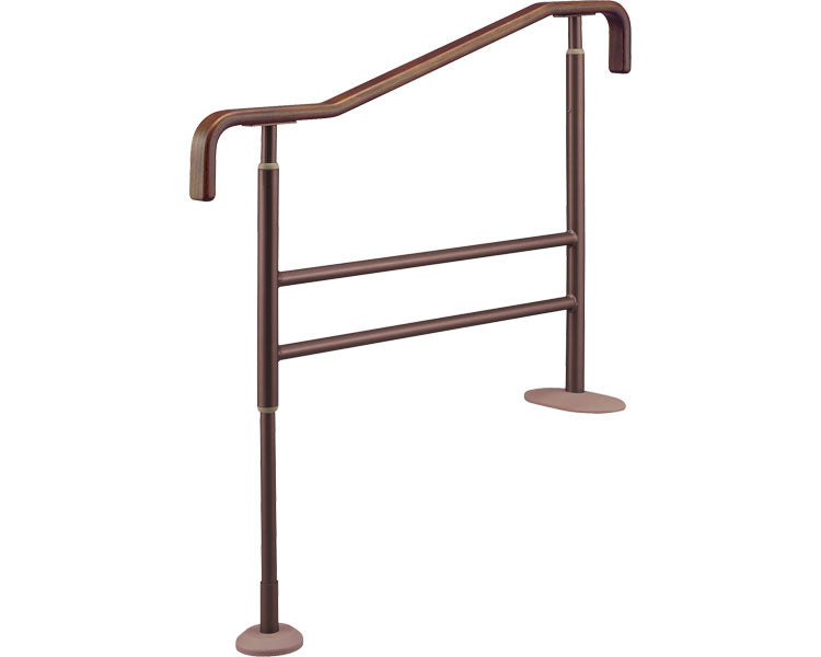 安寿　上がりかまち用手すり　SM-950F　F型 / 531-066　ブラウン　1 台