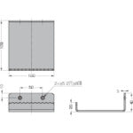 SUGATSUNE (100048102) Foot handle for swing doors FXSU0-0301AK 1 piece