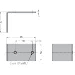 SUGATSUNE (100048103) Foot handle for sliding doors FXSU0-0302AK 1 piece