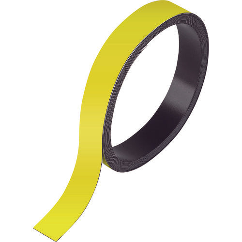 マグエックス　マグネットラベルロールタイプＭ　キイロ　MNAME-M-5M-Y　1 PK