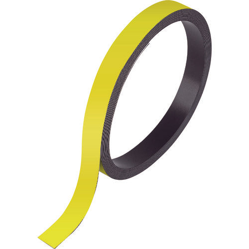 マグエックス　マグネットラベルロールタイプＳ　キイロ　MNAME-S-5M-Y　1 PK