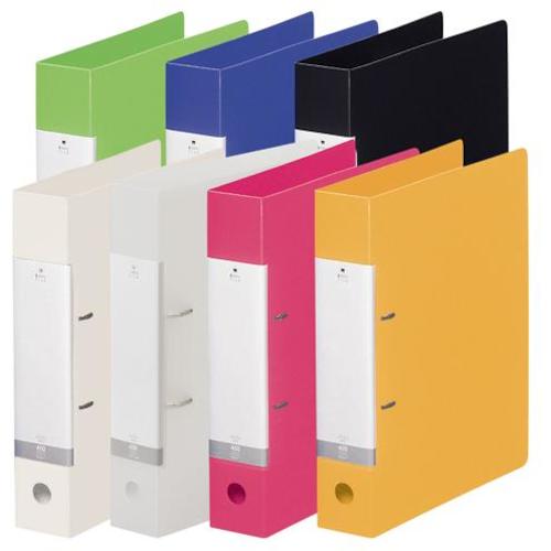 ＬＩＨＩＴ　Ｄ型リングファイル（４５０枚収納）　黄緑　Ａ４　G2240-6　1 冊