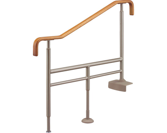 安寿　上がりかまち用手すり　SM-1100L　L型 / 531-074　ライトブラウン　1 台